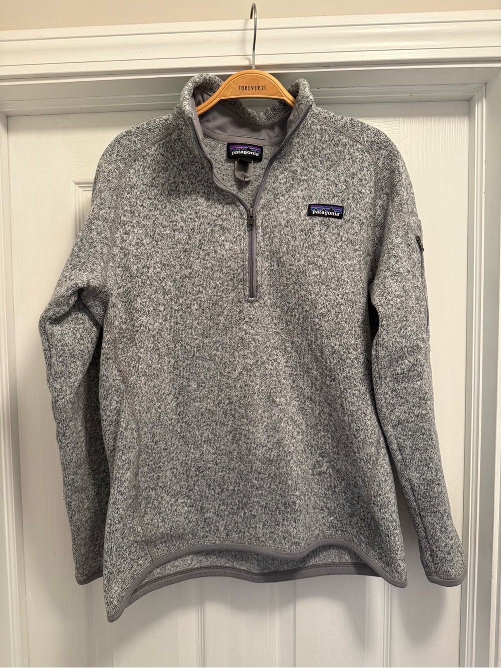 Patagonia Women’s Gray Quarter-Zip Fleece Pullover